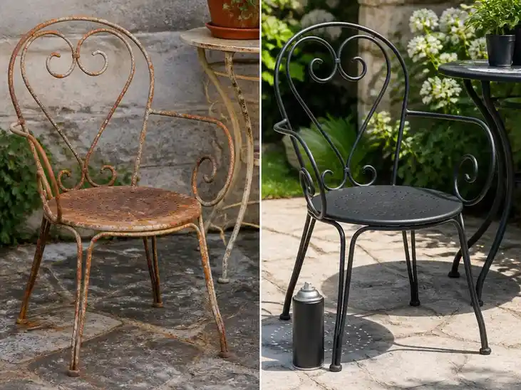 Comment relooker son mobilier de jardin avec une bombe peinture metal