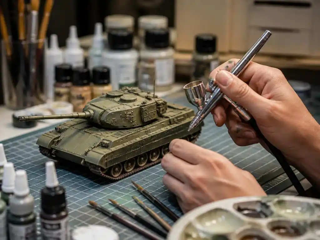 Comment réussir l'application de sa peinture acrylique maquette ?
