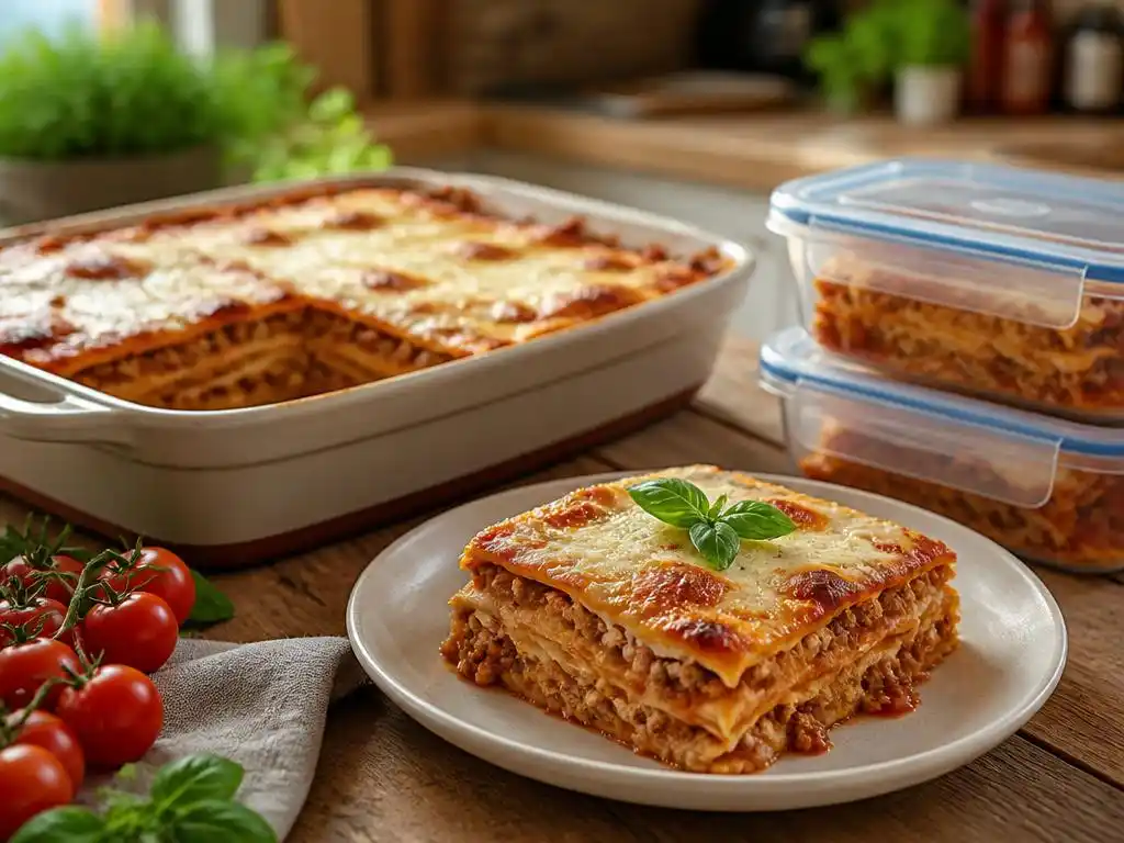 Conserver et réchauffer une lasagne maison comme un chef