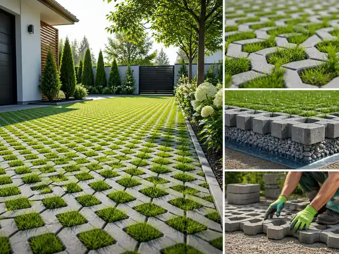 Aménager son jardin avec le pavé joint gazon esthétique