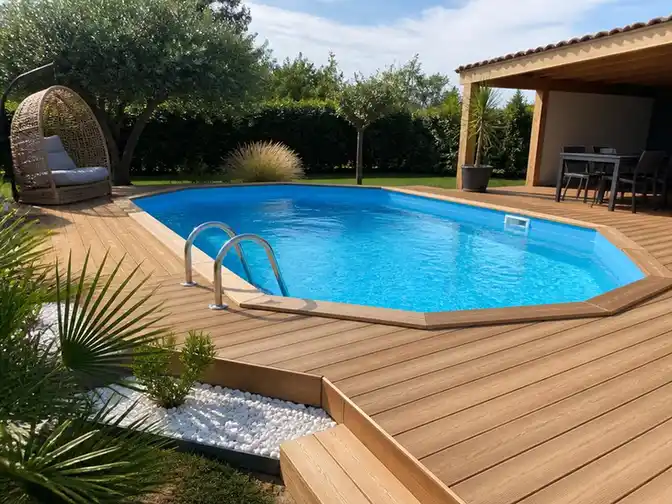 Aménager une plage autour de sa piscine : le guide du kit terrasse bois
