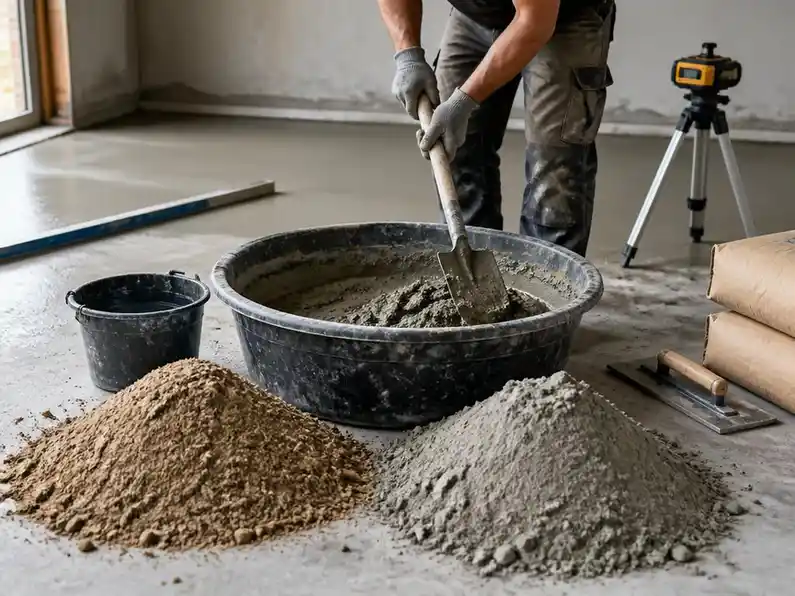 Calculer le dosage sable et ciment pour chape sans erreur
