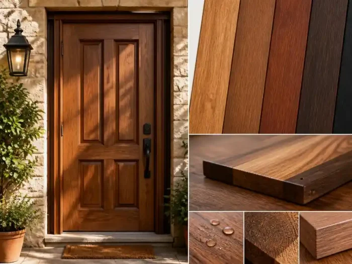 Choisir le meilleur bois pour porte exterieur durable