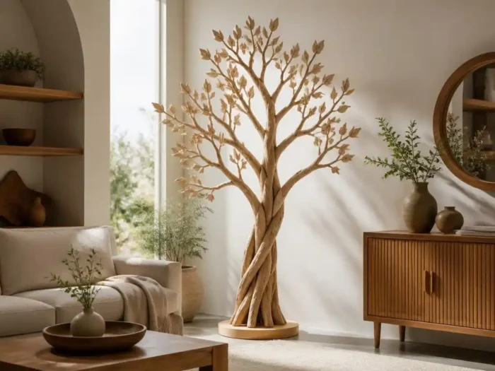 Choisir un arbre décoratif en bois adapté à votre décoration intérieure