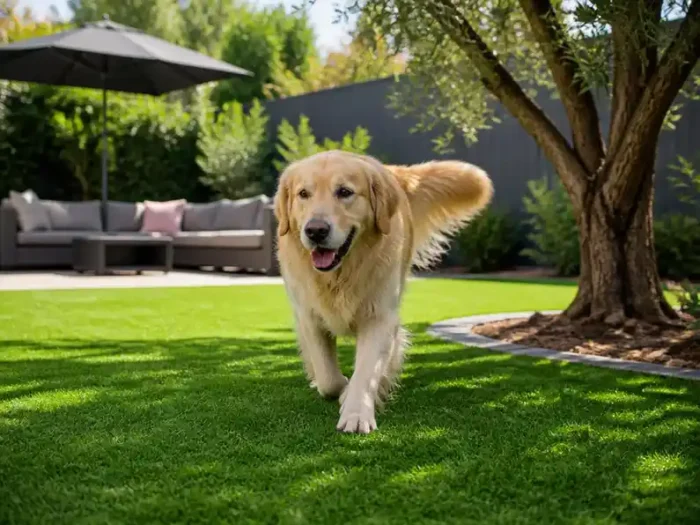 Comment aménager un jardin avec du gazon synthétique animaux