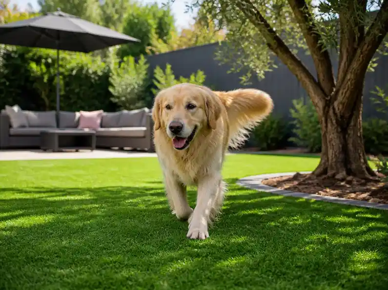Comment aménager un jardin avec du gazon synthétique animaux