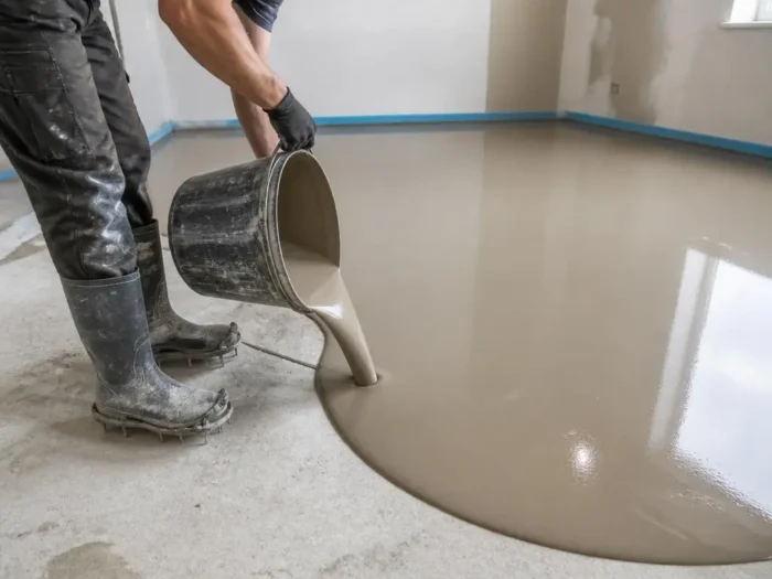 Comment réussir la pose d'un mélange de ciment liquide sans fissure