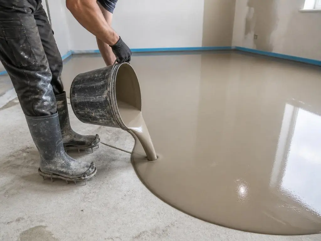 Comment réussir la pose d'un mélange de ciment liquide sans fissure