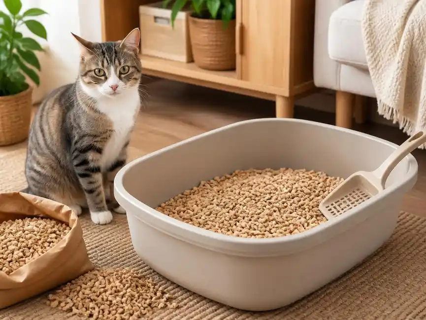 Comment réussir la transition vers les pellets de bois litière chat ?