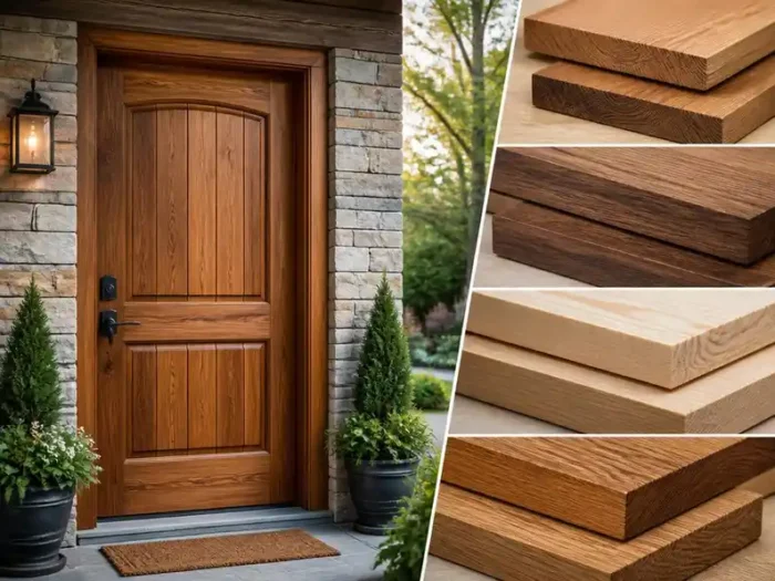Comment réussir le choix du meilleur bois pour porte exterieur durable