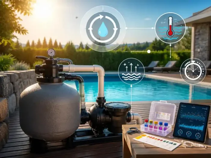 Comprendre le calcul filtration piscine pour une eau saine