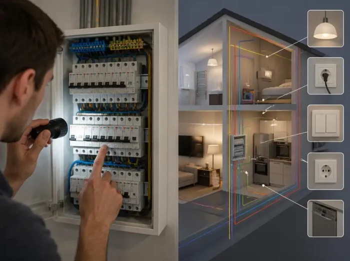 Comprendre le tableau de distribution et les circuits