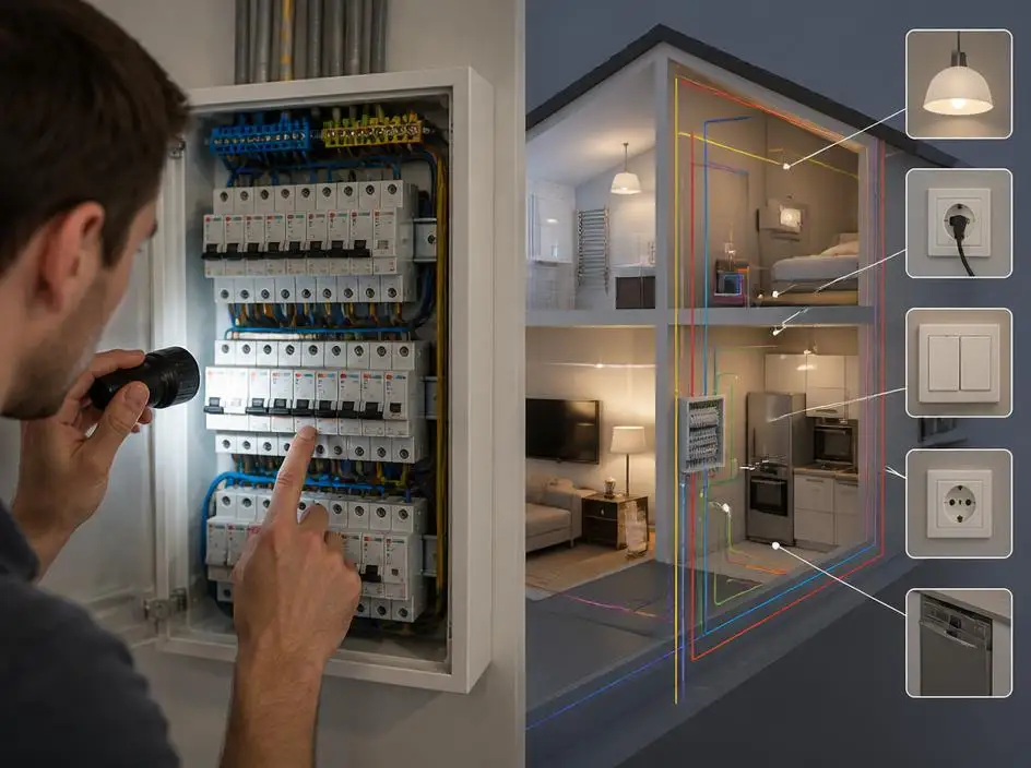 Comprendre le tableau de distribution et les circuits
