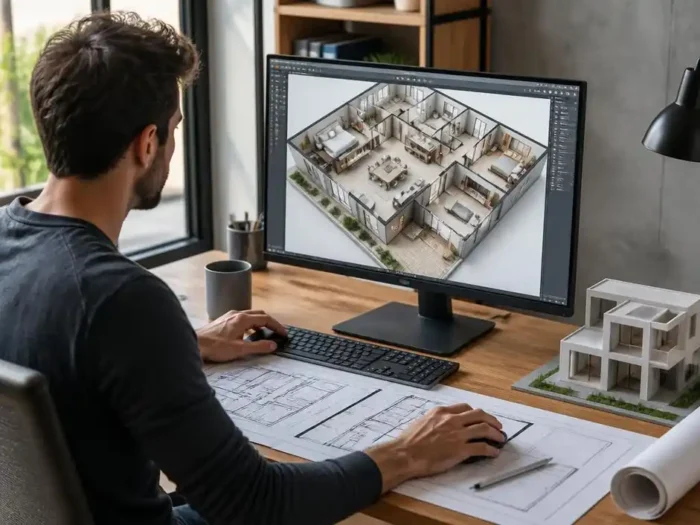Concevoir son plan maison 3d 3 chambres idéal