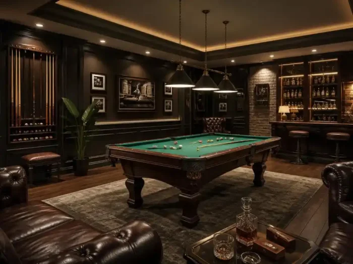 Créer une ambiance immersive pour sa salle de billard maison