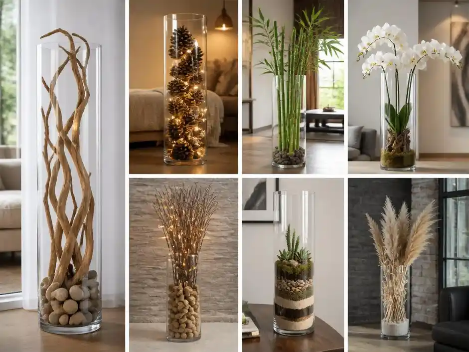 Décorer un grand vase transparent : 7 idées de styles inspirants