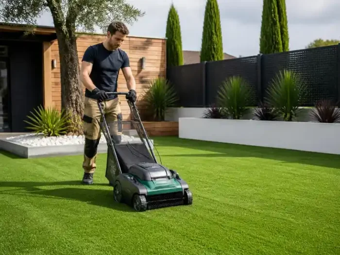 Entretenir efficacement sa pelouse avec une brosse aspirante gazon synthétique