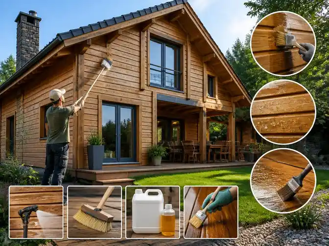 Guide complet pour réussir l'entretien d'une maison en bois