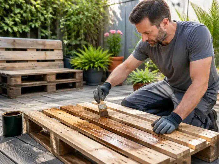 Guide complet pour traiter bois palette extérieure durablement