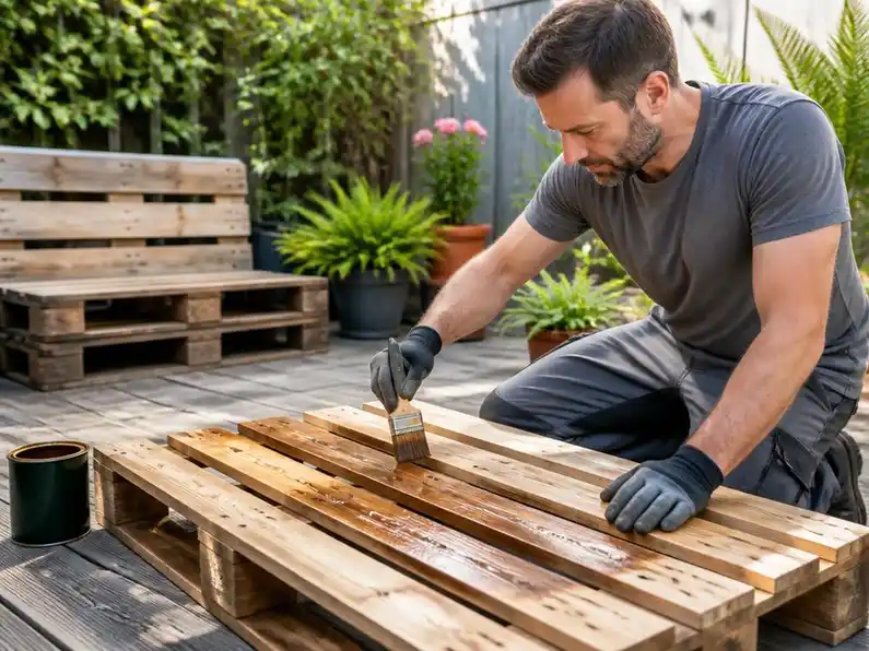 Guide complet pour traiter bois palette extérieure durablement