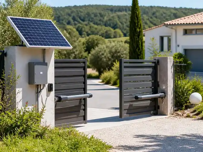 Installation autonome : réussir sa motorisation solaire pour portail battant