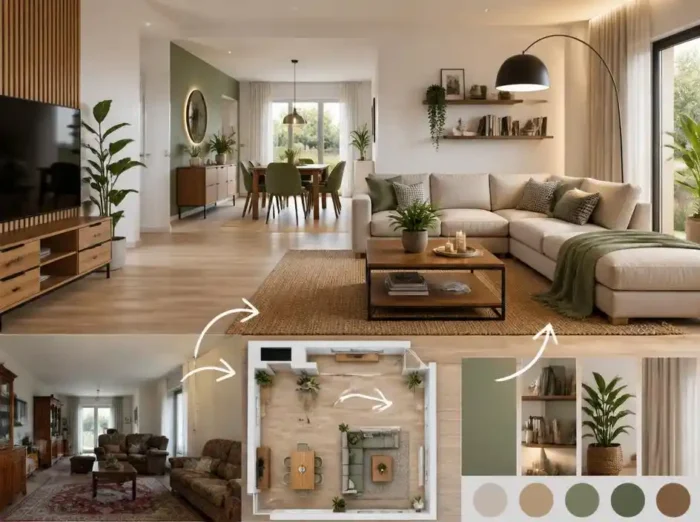 Optimiser l'agencement intérieur pour moderniser une maison sans travaux