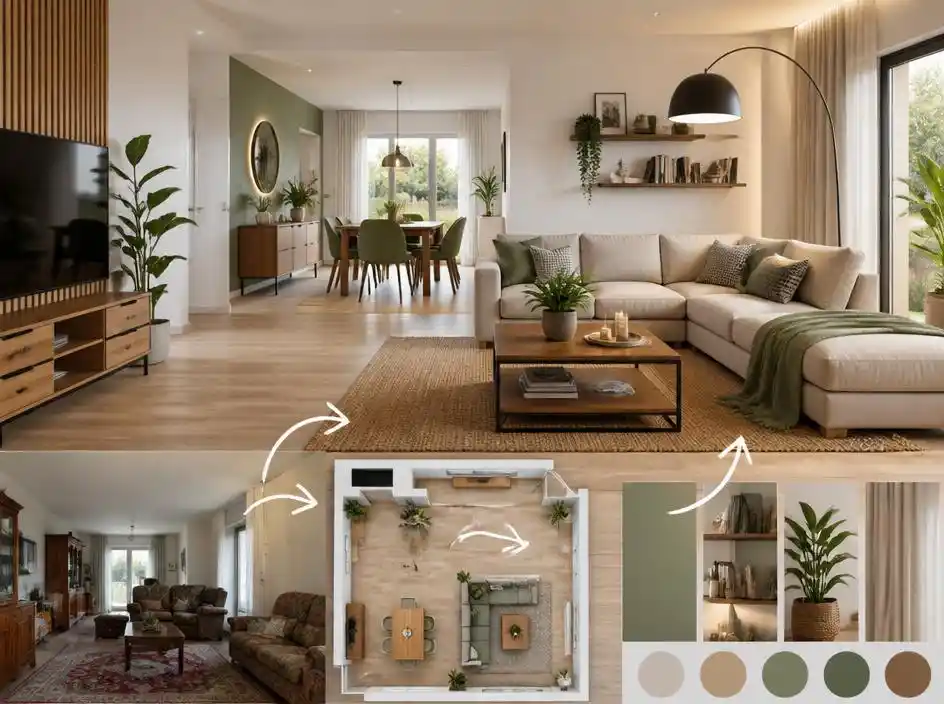 Optimiser l'agencement intérieur pour moderniser une maison sans travaux