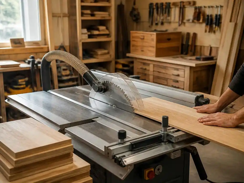 Optimiser son atelier : bien choisir sa scie circulaire bois sur table