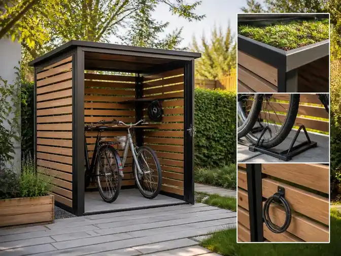 Optimiser son jardin avec un abri pour vélo sur mesure