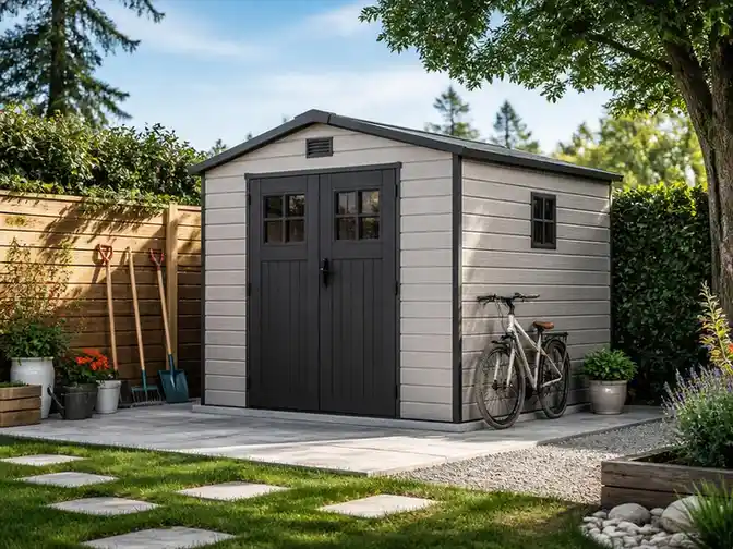 Optimiser votre jardin : le choix d'un abri en résine de 9m2