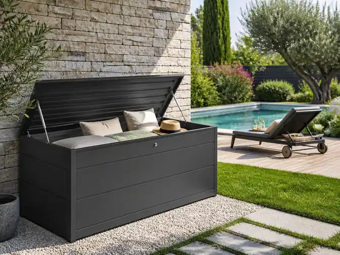 Organiser ses espaces extérieurs avec un coffre jardin aluminium