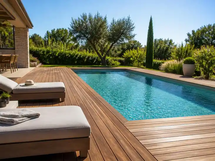 Pourquoi choisir un kit terrasse bois pour sublimer votre piscine ?