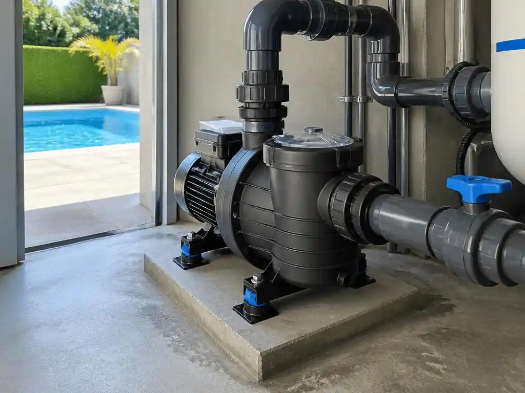 Pourquoi installer un silent bloc pour pompe piscine est indispensable