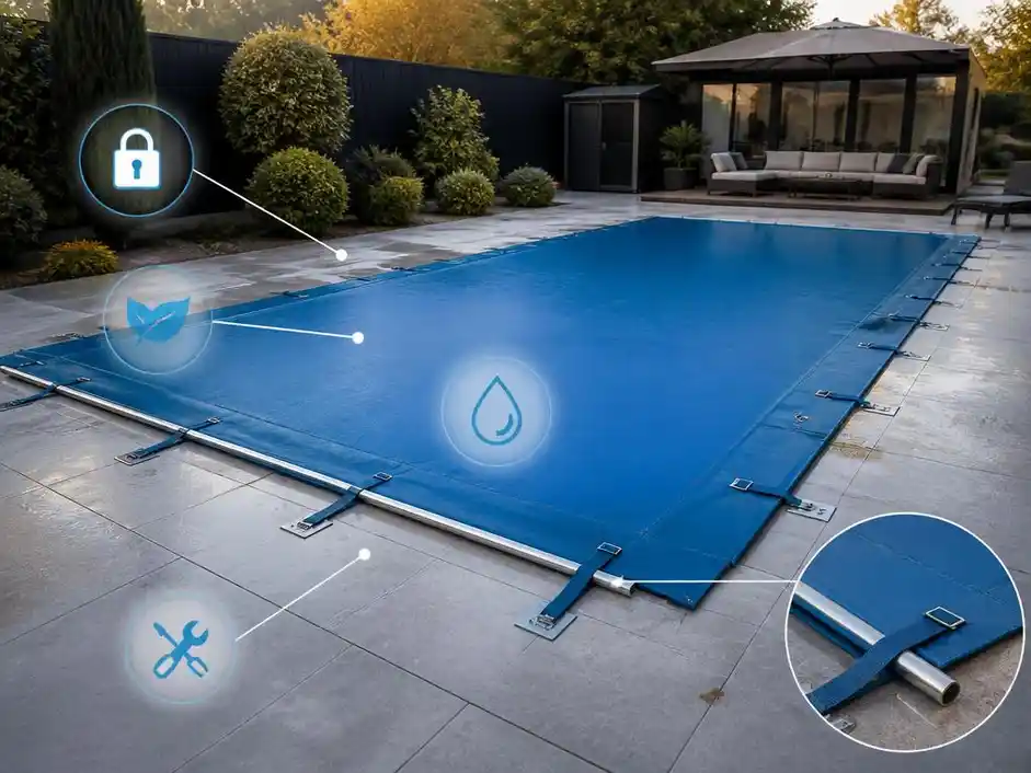 Pourquoi privilégier une bache a barre pour piscine 5x3