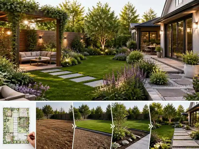 Réussir l'aménagement paysager de son jardin pas à pas