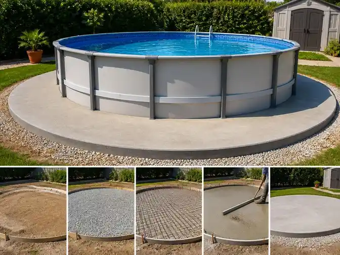 Réussir sa dalle en beton pour piscine hors sol facilement