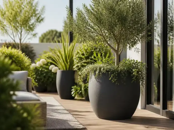 Aménager son espace extérieur avec un grand pot jardin élégant