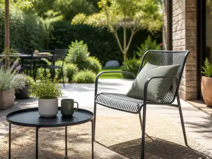 Aménager son extérieur avec un élégant fauteuil jardin metal