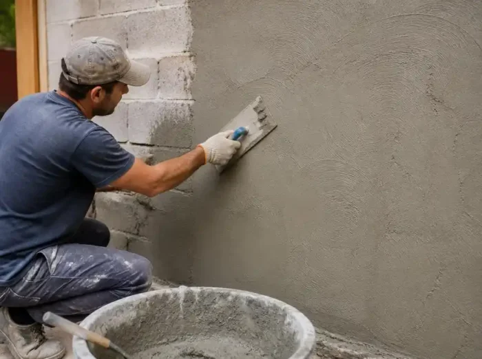 Astuces pour réussir la pose d'un enduit de ciment pour vos murs