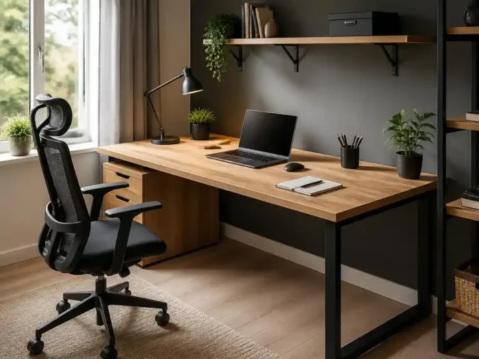 Comment concevoir et faire un bureau avec un plan de travail personnalisé