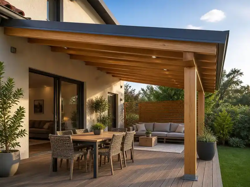 Comment concevoir une avancée de toit pour terrasse