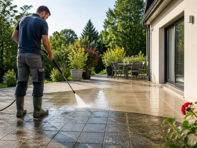 Comment réussir à nettoyer la terrasse d'une maison efficacement