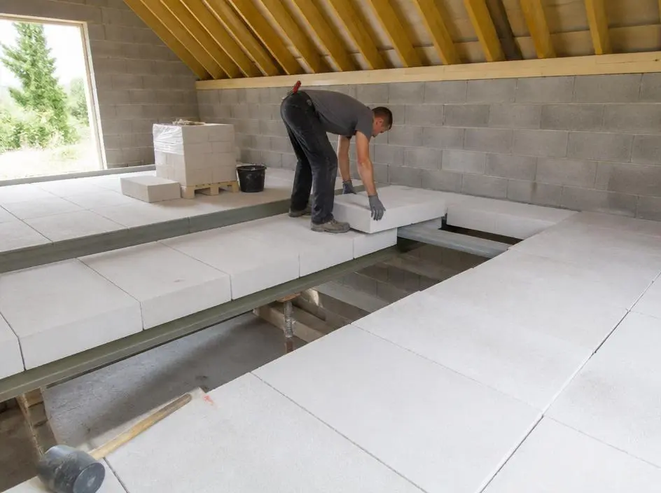 Comment réussir et faire une dalle en béton cellulaire facilement