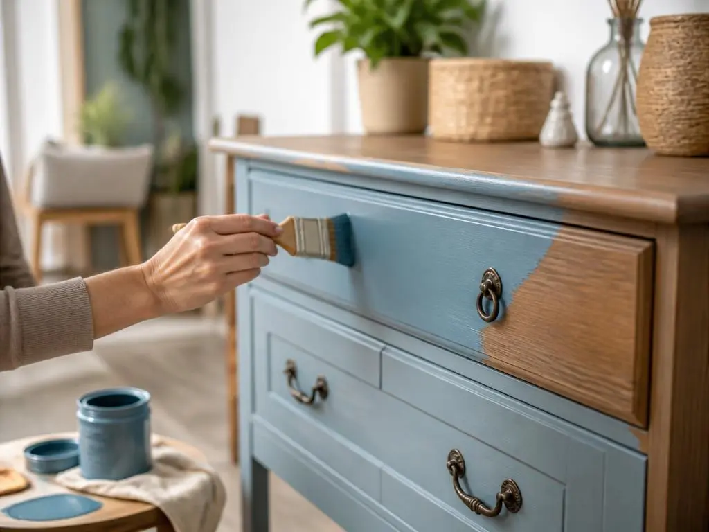 Comment réussir sa peinture meuble vernis sans poncer