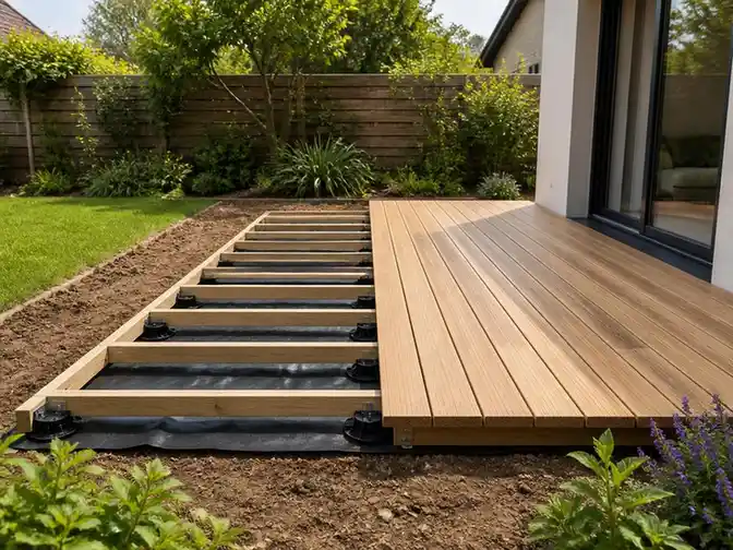 Conseils pour aménager une terrasse en bois sur terre