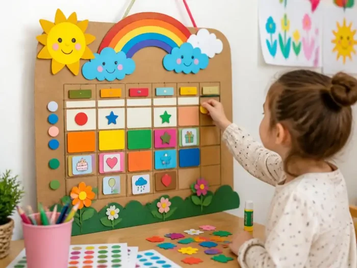 Créer un bricolage calendrier maternelle créatif et ludique