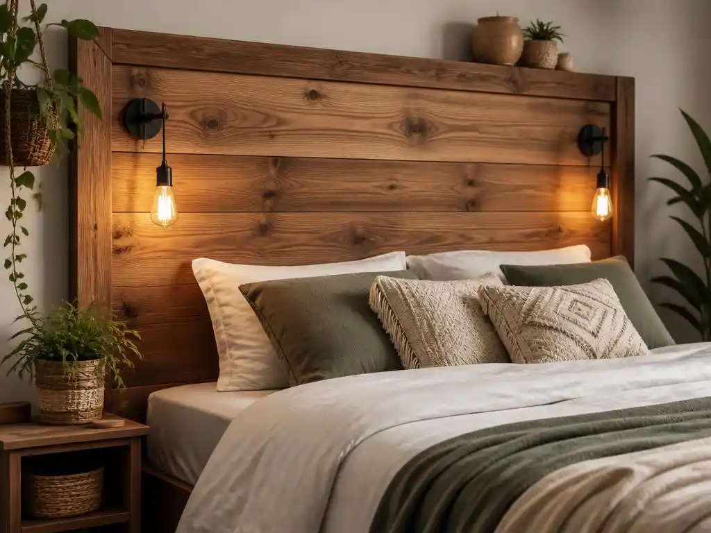 Créer une magnifique tête de lit en bois fait maison