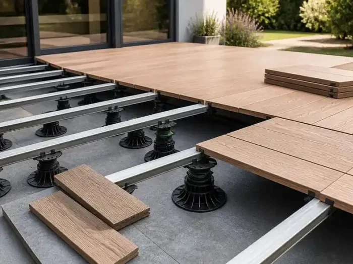 Erreurs evitees pour poser des dalles bois sur plots terrasse