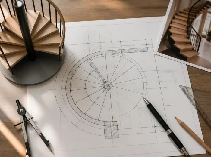 Escalier en colimaçon plan: réussir une conception fiable et élégante