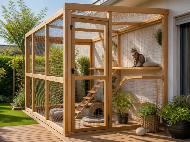 Guide complet pour construire enclos pour chat en toute sécurité